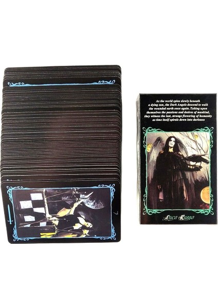 Cinayet Taç Tarzı Karanlık Siyah Melek Kartları Yüksek Tarot Destesi Rehber Kitaplı Oyun - Kader Falı Eğlence Oyunu Için Satılık (Yurt Dışından) indirimleri