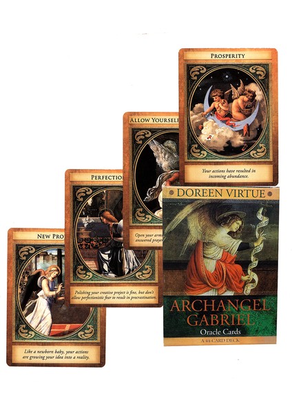 Rüyalar Tarzı Popüler Büyük Doreen Virtue Melek Serisi Oracle Kartlar Mekiyyel Gabriel Kartları Başlangıç Için Tarot Kartları ve Pdf Rehberi ile (Yurt Dışından)