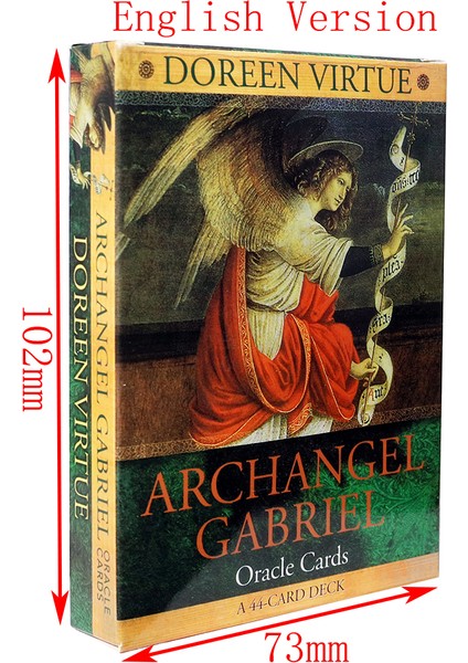 Rüyalar Tarzı Popüler Büyük Doreen Virtue Melek Serisi Oracle Kartlar Mekiyyel Gabriel Kartları Başlangıç Için Tarot Kartları ve Pdf Rehberi ile (Yurt Dışından)