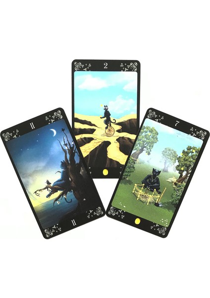Nadir Tarot Stili 78 Kart Siyah Kediler Tarot Orakül Kartı Eğlence Parti Eğlence Satranç Kart Oyunu Tarot ve Çeşitli Tarot Seçenekleri - E-Ticaret Başlığı (Yurt Dışından) fırsatları