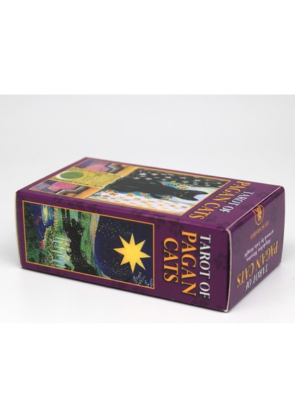 Tarot Pagan Kedileri Stili Pagan Kediler Tarot Kartları 78 Renkli Kart Mini Destesi Beş Dil Ingilizce Tarot Falı Başlangıç Oyunu (Yurt Dışından) modelleri