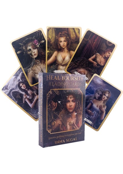 Yeşil Stil Kendini Iyileştir Tarot Kartları Yüksek Kaliteli Tam Renkli Kağıt Art Nouveau Yetişkinler Için Oyunlar Cadılık Malzemeleri (Yurt Dışından) modelleri