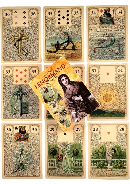 Tarot Masa Örtüsü Stili Laura Tuan Lenormand Oracle Tarot Kartları Yüksek Kaliteli Tarot Destesi ile Rehber Kitap Oyunu Kader Falı Için Popüler (Yurt Dışından) fiyatları