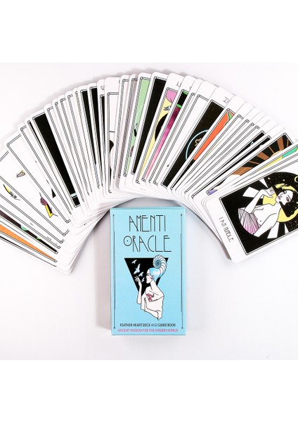 Kumral Tarzı Amenti Oracle Kartlar Tüy Kalp Destesi ve Rehber Kitap Çağdaş Dünya Için Eski Bilgelik Tarot Başlangıç Seti Fal Bakma (Yurt Dışından)