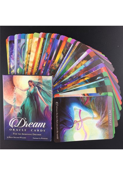 53 Adet TS93 Stili Bolluk Melekleri Oracle Kart Destesi Tarot Kart Tam Türkçe Arkadaş Aile Parti Zeka Oyunu Oynama Tarot Kartları (Yurt Dışından)