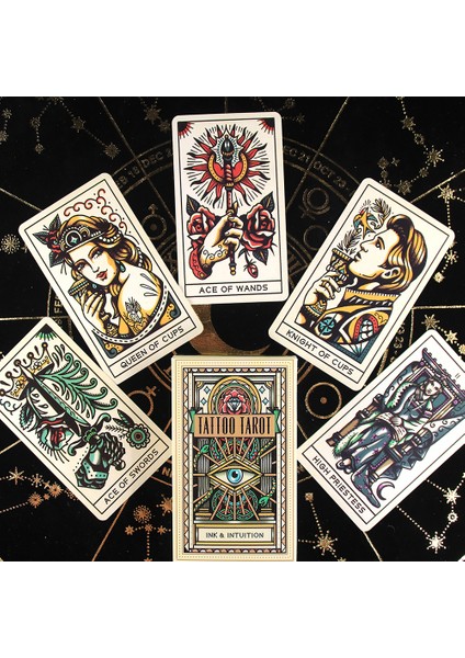 Yeşil Stil Dövme Tarot Destesi Oyun Eğlence Fal Oyun Kart Rehber Kitap Mistik Rehberlik Fal Eğlence Parti Masası Oyunu (Yurt Dışından) fiyatları