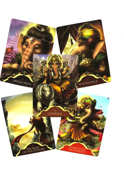 Altın Tarzı Lord Ganesha Kahineleri Tarot Kartları Seti - Çeşitli Tarot Kartları Arasından Seçim Yapabilirsiniz (Yurt Dışından)