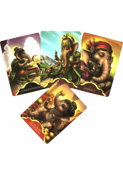 Altın Tarzı Lord Ganesha Kahineleri Tarot Kartları Seti - Çeşitli Tarot Kartları Arasından Seçim Yapabilirsiniz (Yurt Dışından)