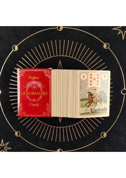 Altın Lenormand Stili Avalon Sisleri Oracle Tarot Kartları Destesi - Eğlenceli Zeka Oyunu Kartları - Hediye Fırsatı (Yurt Dışından)