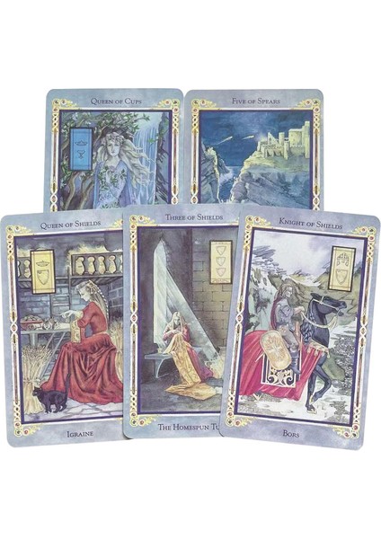 Sarı Stil Efsane Arthurian Tarot Fal Destesi Tam Ingilizce Sürümü Oracle Kartlar ile Pdf Rehber Kitaplı - (Yurt Dışından)