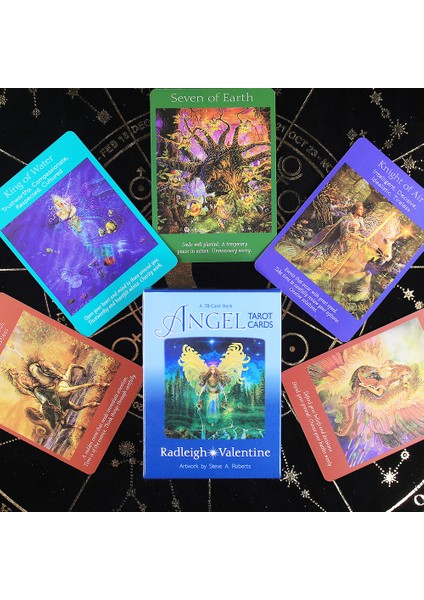 Koyu Gri Tarzı Deniz Kızı Tarot Kart Destesi 78 Kart Oyunu Falcılık Kart Oyunu Rehber Kitap Başlangıç Seti Fal Kartları Tam Renkli Kart Oyunu (Yurt Dışından)