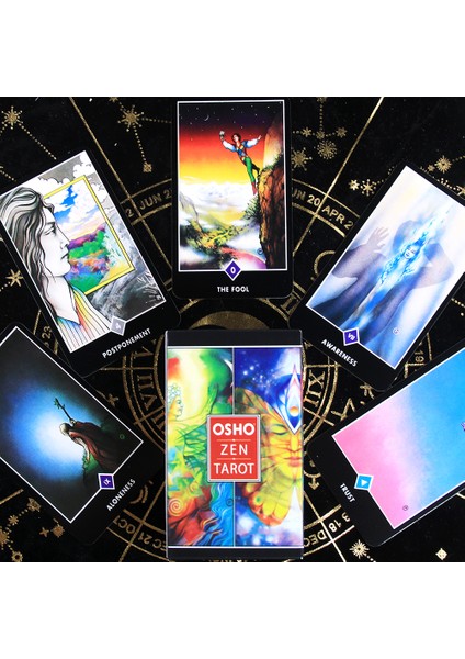 Kumral Tarzı Osho Zen Tarot Kartları Zeard Destesi Başlangıç Için Fal Bakma Tam Renkli Kart Oyunu Tahta Oyuncak (Yurt Dışından)