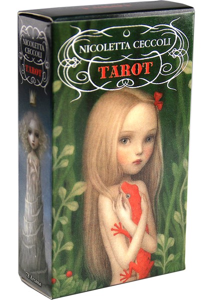 Kırmızı Stil Nicoletta Cecco Tarot Destesi Kartları Beş Dil Başlangıç Seti Fal Oyunu Tahta Oyuncak Popüler Hafif Seti (Yurt Dışından)