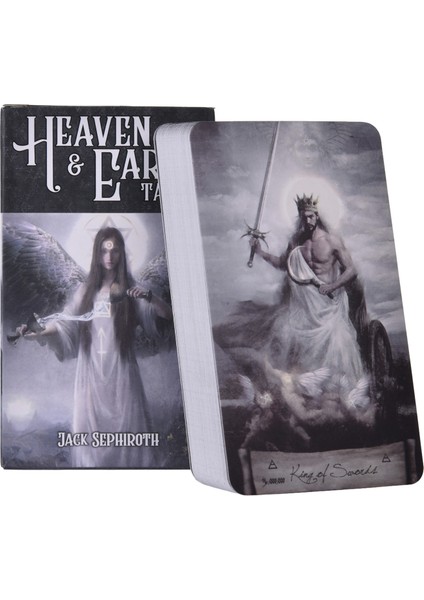 No.24 Tarzı Tarot Kartları Gerçek Kalpli Sezgisel Fal Tarot Kartı Taşıma Oyunu Kart Kılıfları Sihirli Oyun Kartları Tarot Tam Ingilizce Sürümü (Yurt Dışından)