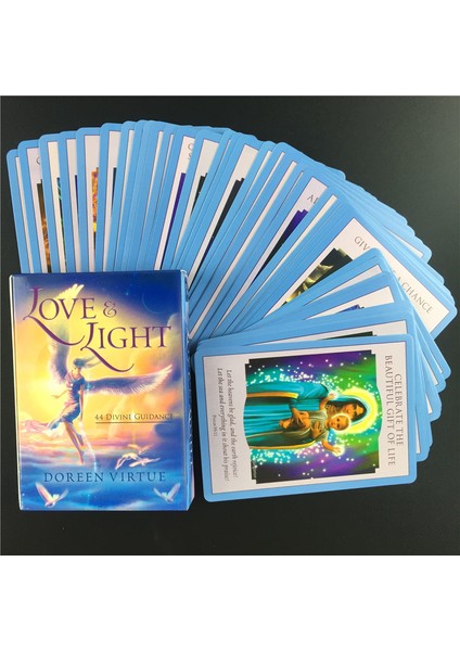 44 Adet TS89 Stili Bolluk Melekleri Oracle Kart Destesi Tarot Kart Tam Türkçe Arkadaş Aile Parti Zeka Oyunu Oynama Tarot Kartları (Yurt Dışından)