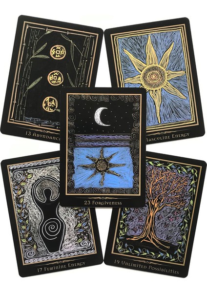 Mavi Stil Şamanik Şifa Oracle Kartları Rehberlik Fal Eğlence Satranç ve Kart Oyunu Tarot ve Çeşitli Tarot Seçenekleri (Yurt Dışından)