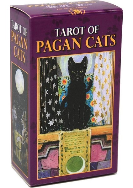 NO.100 Tarzı Pagan Kedi Tarotu Ingilizce Versiyonu Orakül Kehanet Kader Oyunu Destesi Tarot Masası Oyun Kartı ile Pdf Kılavuz Kitapçık (Yurt Dışından) fiyatları