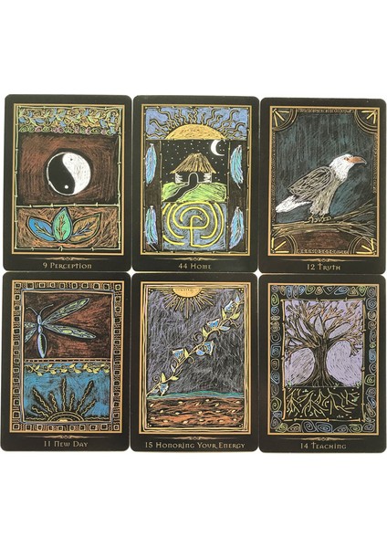 Mavi Stil Şamanik Şifa Oracle Kartları Rehberlik Fal Eğlence Satranç ve Kart Oyunu Tarot ve Çeşitli Tarot Seçenekleri (Yurt Dışından)