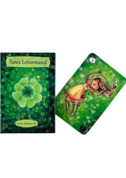 Kırmızı Lenormand Stili Celia Melesville Tanis Lenormand Oracle Kartları - Aile Parti Oyunu ve Fal Bakma Tarot Destesi (Yurt Dışından)
