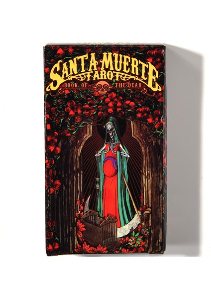 Yeşil Stil Santa Muerte Tarot Destesi Ölüler Kitabı Oracle Kartları Oyunu Fabio Listrani Ölüm Günü Konulu Sihirli Kart Oyunu Destesi Oyun Tahtası (Yurt Dışından)