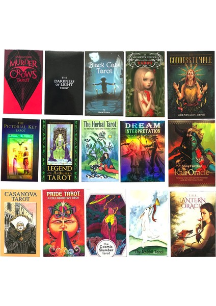 Bitkisel Tarot Stili 15 Tarot Kartı ve Oracle Kartı Oyunları Eğlence Satranç ve Kart Oyunları Tarot Çeşitleri (Yurt Dışından) modelleri
