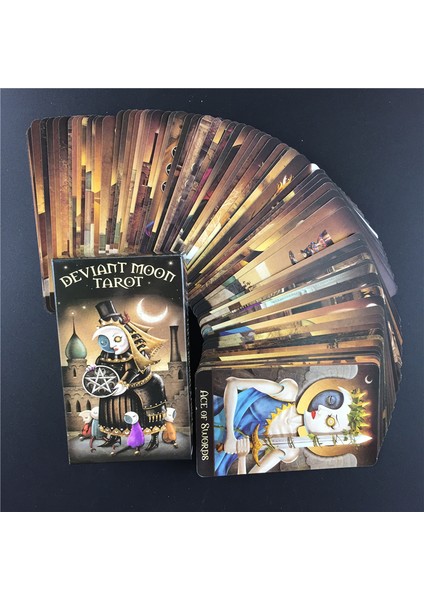 78 Adet TT12 Stili Eterik Vizyonlar Aydınlatmalı Tarot Destesi Kartları Falcılık Matt Hughes Oyunları - Satın Almak Için Türkçe E-Ticaret Başlığı (Yurt Dışından)