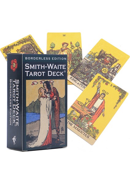 12X7 Kenarlıksız Stil 12X7CM Efsanevi Manga Tarot Kartları ve Kağıt Rehber Kitap ile 78 Kartlık Oracle Destesi Falcılık Ingilizce Sürümü Masa Oyunları (Yurt Dışından)