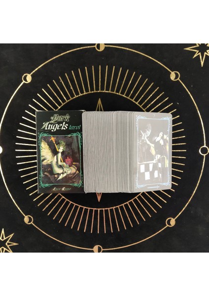 Kara Melekler Tarzı Doğaüstü Tarot Kartları Destesi Oyun Kartı Oyunu Oyun Kartları Parti Masa Oyunu Hediye Fal Bakanlık Oracle (Yurt Dışından)