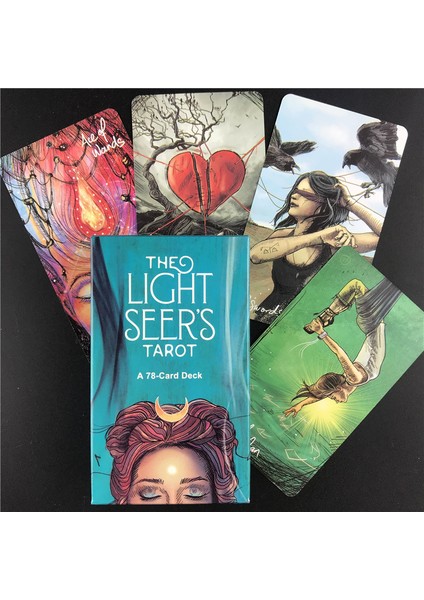 78 Adet TT47 Tarzı Fabrikada Parti Için 80 Yaprak Eterik Vizyonlar Aydınlatılmış Tarot Kartları Oyun Masası Oyunları (Yurt Dışından)
