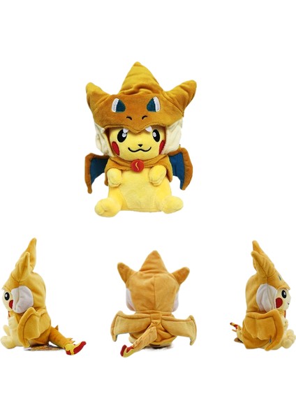 Çapraz Giyinme Ateş Püskürten Ejderha Kabi Beast Rift Hollow Giydirme Pikachu Peluş Oyuncaklar Bebekler (Yurt Dışından)