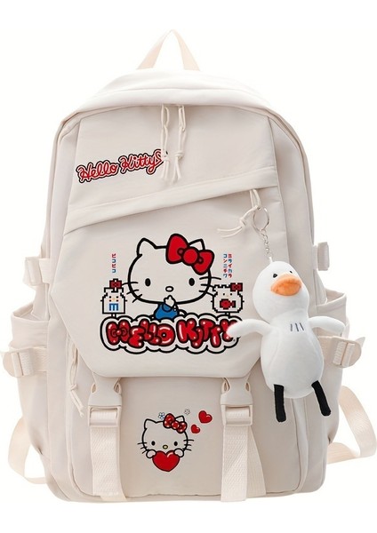 Hellokitty Sırt Çantası Kadın Yeni Sanrio Sevimli Sırt Çantası Kadın Ortaokul Öğrencisi Okul Çantası (Yurt Dışından)