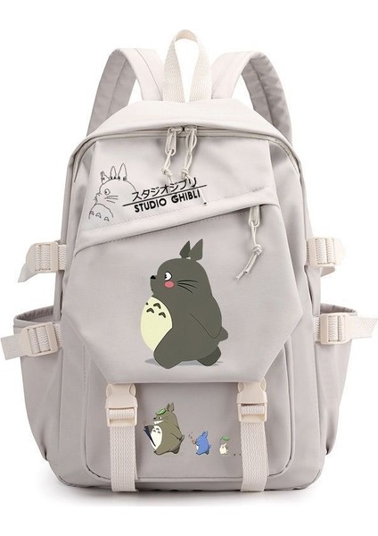 Ghibli Totoro Anime Cosplay Öğrenci Okul Çantası Sırt Çantası Çizgi Film Sırt Çantası Dizüstü Bilgisayar Seyahat Sırt Çantası (Yurt Dışından)