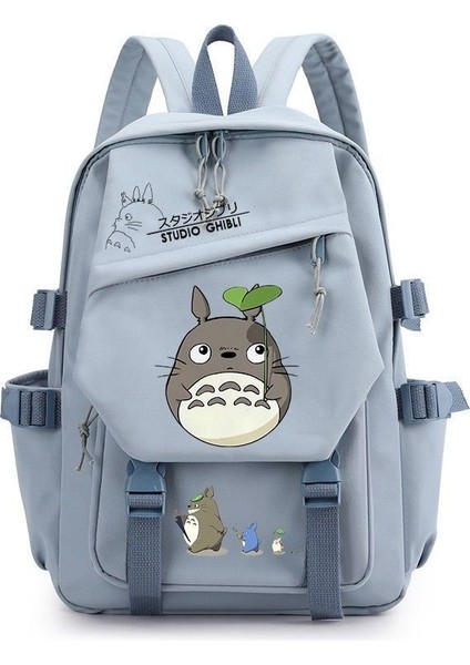 Ghibli Totoro Anime Cosplay Öğrenci Okul Çantası Sırt Çantası Çizgi Film Sırt Çantası Dizüstü Bilgisayar Seyahat Sırt Çantası (Yurt Dışından)