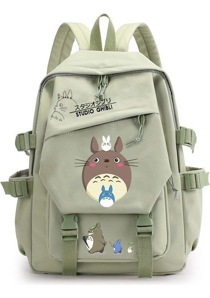 Ghibli Totoro Anime Cosplay Öğrenci Okul Çantası Sırt Çantası Çizgi Film Sırt Çantası Dizüstü Bilgisayar Seyahat Sırt Çantası (Yurt Dışından)