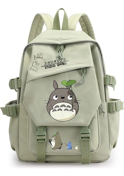 Ghibli Totoro Anime Cosplay Öğrenci Okul Çantası Sırt Çantası Çizgi Film Sırt Çantası Dizüstü Bilgisayar Seyahat Sırt Çantası (Yurt Dışından)