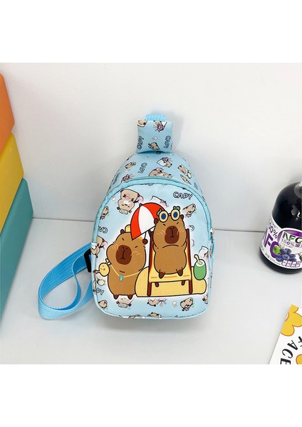 Sevimli Karikatür Çocuk Çantası Erkek Çocuk Çantası Göğüs Çantası Anaokulu Küçük Kız Dışarı Crossbody Çanta (Yurt Dışından)