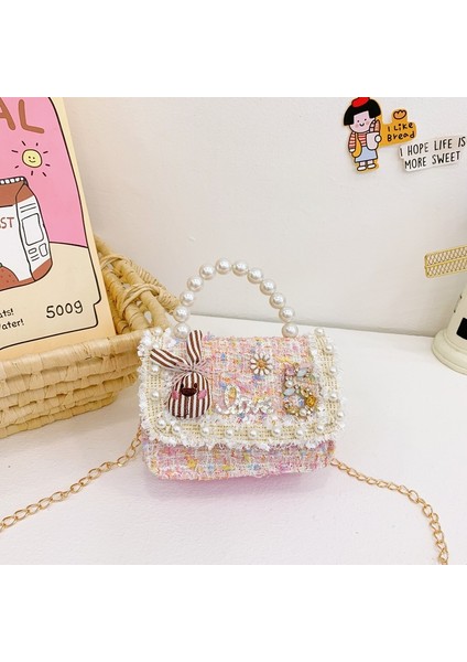 Çocuk Çantaları Çapraz Vücut Yeni Moda Şık ve Sevimli Kız Çantası Net Kırmızı Küçük Kız Mini Bozuk Para Cüzdanı (Yurt Dışından)