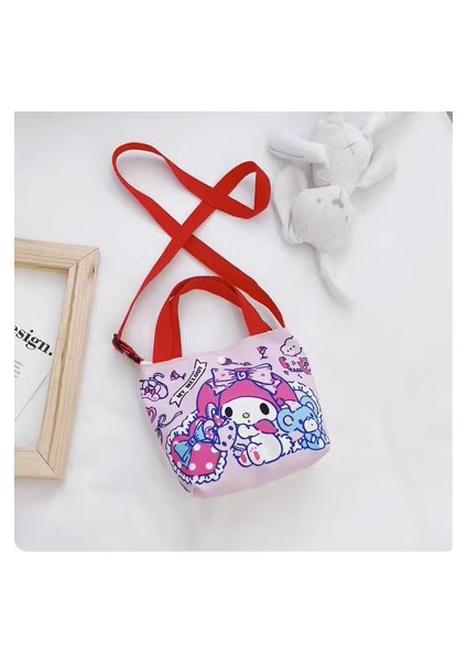 Çocuk Çantaları Erkekler ve Kızlar Kore Versiyonu Omuz Çantası Yüz Karikatür Kanvas Çanta Güzellik Patlama Eğlence Çanta Küçük Çanta (Yurt Dışından)