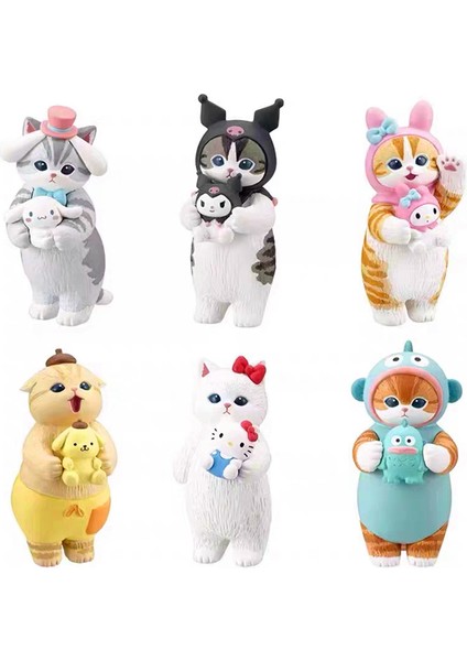 Cat Fushandi x Sanrio Ortak Markalı Cat Kurumi Model Figür (Yurt Dışından)