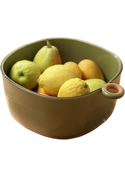 Mkjınmeı Çok Işlevli Sebze ve Meyve Yıkama Havzası Filtre Sepeti--Yeşil (Yurt Dışından)