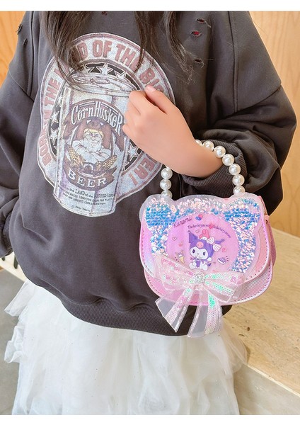 Karikatür Aisha Çocuk Payetli Omuz Çantası Küçük Kız Sevimli Coulomi Inci Çanta Çapraz Küçük Çanta (Yurt Dışından) fırsatları