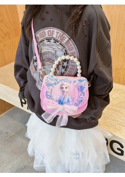 Karikatür Aisha Çocuk Payetli Omuz Çantası Küçük Kız Sevimli Coulomi Inci Çanta Çapraz Küçük Çanta (Yurt Dışından) indirimleri