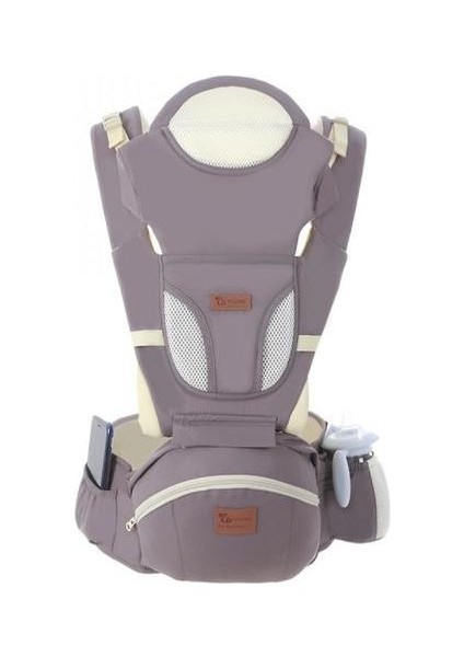 Mkjınmeı Ergonomik Bebek Taşıyıcı 0-48M Bebek Hipeat Taşıyıcı Ön Bakış Ergonomik Kanguru Bebek Sarma Sling (Gri) (Yurt Dışından)