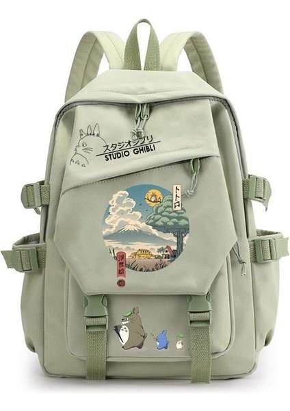 Ghibli Totoro Anime Cosplay Öğrenci Okul Çantası Sırt Çantası Çizgi Film Sırt Çantası Dizüstü Bilgisayar Seyahat Sırt Çantası (Yurt Dışından)