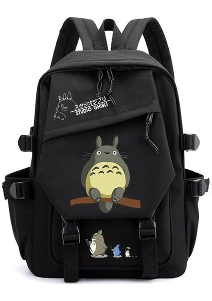 Ghibli Totoro Anime Cosplay Öğrenci Okul Çantası Sırt Çantası Çizgi Film Sırt Çantası Dizüstü Bilgisayar Seyahat Sırt Çantası (Yurt Dışından)