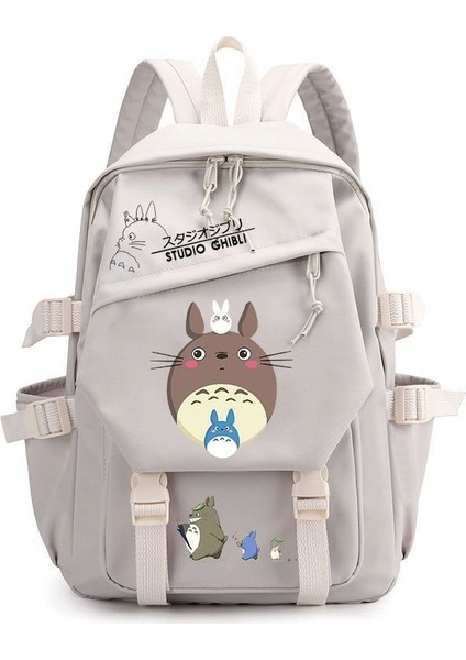 Ghibli Totoro Anime Cosplay Öğrenci Okul Çantası Sırt Çantası Çizgi Film Sırt Çantası Dizüstü Bilgisayar Seyahat Sırt Çantası (Yurt Dışından)