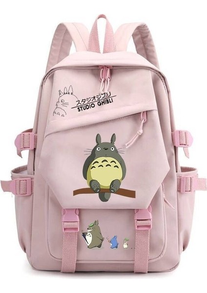 Ghibli Totoro Anime Cosplay Öğrenci Okul Çantası Sırt Çantası Çizgi Film Sırt Çantası Dizüstü Bilgisayar Seyahat Sırt Çantası (Yurt Dışından)