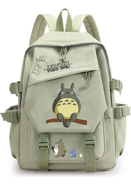 Ghibli Totoro Anime Cosplay Öğrenci Okul Çantası Sırt Çantası Çizgi Film Sırt Çantası Dizüstü Bilgisayar Seyahat Sırt Çantası (Yurt Dışından)