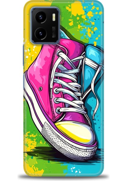 Vivo Y15S Kılıf Hd Baskılı Kılıf + Seramik Tam Kaplayan Ekran Koruyucu 441