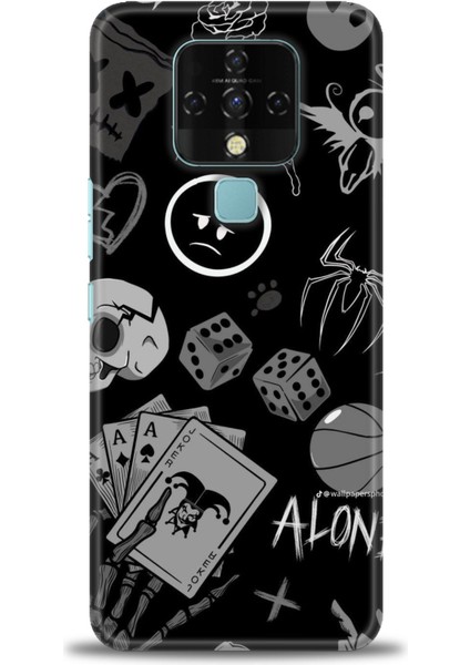 Tecno Camon 16 Kılıf Hd Baskılı Kılıf + Seramik Tam Kaplayan Ekran Koruyucu 354